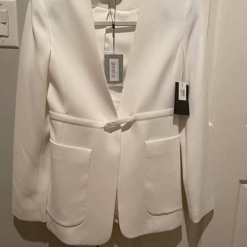 Alexander Wang White Blazer, NWT, Sz 4